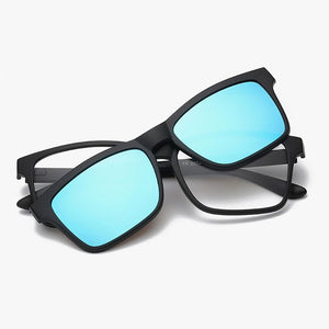 Reven Jate 2202 Polarized Night Vision Sunglasses Clip-on Magnetic Connection for Men and Women Sunwear Polarize