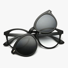 Load image into Gallery viewer, Reven Jate 2205 Polarized Night Vision Sunshades Tr-90 Plastic Super Light Glasses Frame with Magnetic Polarize Sunglasses Clips