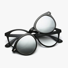Load image into Gallery viewer, Reven Jate 2205 Polarized Night Vision Sunshades Tr-90 Plastic Super Light Glasses Frame with Magnetic Polarize Sunglasses Clips