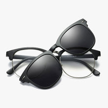 Load image into Gallery viewer, Reven Jate 2218 Plastic Polarized Sunglasses Frame with Magnetic Super Light Mirror Coating Polarize Sunwear Clip-ons