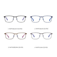 Load image into Gallery viewer, Reven Jate 2307 Full Rim Alloy Front Flexible Plastic TR-90 Temple Legs Optical Eyeglasses Frame for Men and Women Eyewear