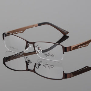 Reven Jate 2387 Half Rimless Eyeglasses Frame  Prescription Semi-Rim Glasses Frame For Women's Eyewear Female Armacao Oculos