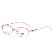 Load image into Gallery viewer, Reven Jate 6022 Pure Titanium Full Rim Eyeglasses Optical Glasses Frame For Women&#39;s Eyewear Female Armacao Oculos