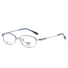 Load image into Gallery viewer, Reven Jate 6022 Pure Titanium Full Rim Eyeglasses Optical Glasses Frame For Women&#39;s Eyewear Female Armacao Oculos