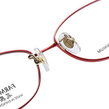 Load image into Gallery viewer, Reven Jate 6022 Pure Titanium Full Rim Eyeglasses Optical Glasses Frame For Women&#39;s Eyewear Female Armacao Oculos