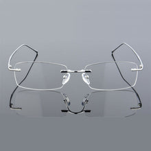 Load image into Gallery viewer, Reven Jate 632 Rimless Men Eyeglasses Frame Optical Prescription Glasses for Man Eyewear Rimless Spectacles