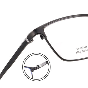 Reven Jate 8803S Optical Glasses Pure Titanium Frame Prescription Eyeglasses Rx Men Glasses for Male Eyewear