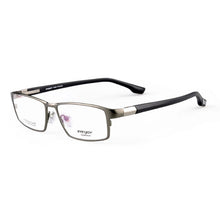 Load image into Gallery viewer, Reven Jate Cool Men Business Titanium Rim and Flexible TR-90 Temple Legs Optical Eyeglasses Frame for Successful Man