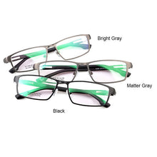 Load image into Gallery viewer, Reven Jate Cool Men Business Titanium Rim and Flexible TR-90 Temple Legs Optical Eyeglasses Frame for Successful Man