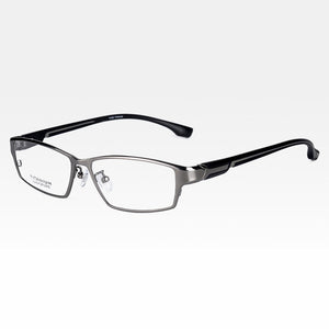 Reven Jate EJ267  Men Eyeglasses Frame Ultra Light-Weighted Flexible IP Electronic Plating Metal Material Rim Glasses