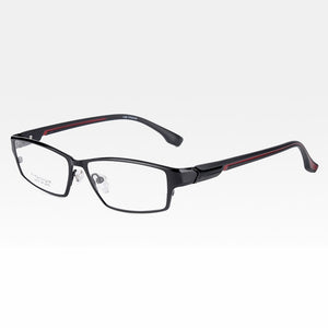 Reven Jate EJ267  Men Eyeglasses Frame Ultra Light-Weighted Flexible IP Electronic Plating Metal Material Rim Glasses