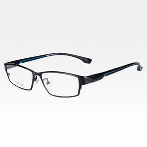 Reven Jate EJ267  Men Eyeglasses Frame Ultra Light-Weighted Flexible IP Electronic Plating Metal Material Rim Glasses