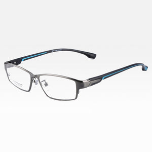 Reven Jate EJ267  Men Eyeglasses Frame Ultra Light-Weighted Flexible IP Electronic Plating Metal Material Rim Glasses
