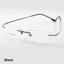 Carica l&#39;immagine nel visualizzatore di Gallery, Reven Jate Flexible Titanium Alloy Rimless Eyeglasses Frame for Optical Prescription Glasses Eyewear for Women and Men