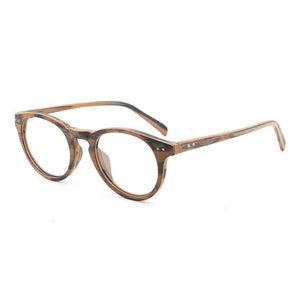 Reven Jate HB030 Optical Eyeglasses Frame Prescription Glasses Acetate Full Rim Round Shape Spectacles men and Women Eyewear