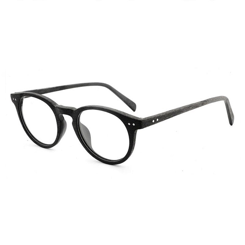 Reven Jate HB030 Optical Eyeglasses Frame Prescription Glasses Acetate Full Rim Round Shape Spectacles men and Women Eyewear