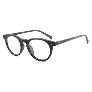 Reven Jate HB030 Optical Eyeglasses Frame Prescription Glasses Acetate Full Rim Round Shape Spectacles men and Women Eyewear