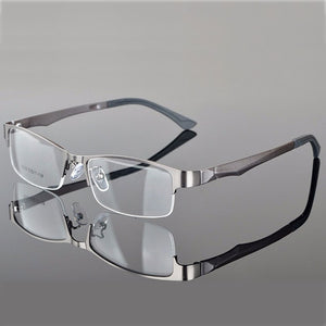 Reven Jate Half Rimless Eyeglasses Frame Optical Prescription Semi-Rim Glasses Frame For Women's Eyewear Female Armacao Oculos