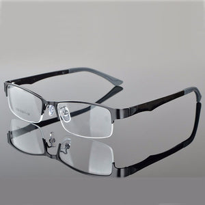 Reven Jate Half Rimless Eyeglasses Frame Optical Prescription Semi-Rim Glasses Frame For Women's Eyewear Female Armacao Oculos