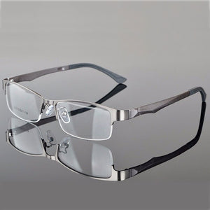 Reven Jate Half Rimless Eyeglasses Frame Optical Prescription Semi-Rim Glasses Frame For Women's Eyewear Female Armacao Oculos