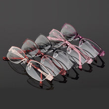 Load image into Gallery viewer, Reven Jate Half Rimless Eyeglasses Frame Optical Prescription Semi-Rim Glasses Spectacle Frame For Women&#39;s Eyewear Female
