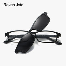 Load image into Gallery viewer, Reven Jate Polarized Sunglasses Magnetic Clip-ons with Plastic TR-90 Super Light Frame for Women and Men Sunshades Polarize