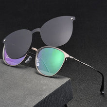 Load image into Gallery viewer, Reven Jate S94002 Polarized Sunglasses Men Women Magnetic Clip On Glasses Alloy Optical Prescription Eyewear Frames Eyeglasses