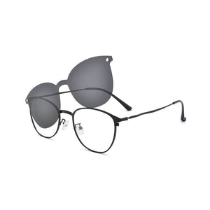 Reven Jate S94002 Polarized Sunglasses Men Women Magnetic Clip On Glasses Alloy Optical Prescription Eyewear Frames Eyeglasses