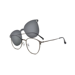 Reven Jate S94002 Polarized Sunglasses Men Women Magnetic Clip On Glasses Alloy Optical Prescription Eyewear Frames Eyeglasses