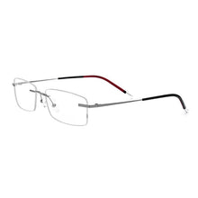 Load image into Gallery viewer, Reven Jate Titanium Men Glasses Frame Rimless Eyeglasses Optical Prescription Man Eyewear Spectacles for Male Vision Correction