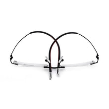 Load image into Gallery viewer, Reven Jate Titanium Men Glasses Frame Rimless Eyeglasses Optical Prescription Man Eyewear Spectacles for Male Vision Correction