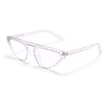Load image into Gallery viewer, Rhinestone Computer Glasses Women Diamond Cat Eye Anti Blue Eyewear Men Blue Light Blocking Glasses Crystal Optical Eyeglass