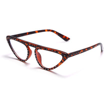 Load image into Gallery viewer, Rhinestone Computer Glasses Women Diamond Cat Eye Anti Blue Eyewear Men Blue Light Blocking Glasses Crystal Optical Eyeglass