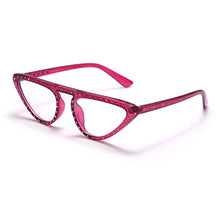 Load image into Gallery viewer, Rhinestone Computer Glasses Women Diamond Cat Eye Anti Blue Eyewear Men Blue Light Blocking Glasses Crystal Optical Eyeglass