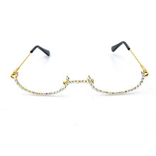 Load image into Gallery viewer, Rhinestone Eyeglass Frames Eye Glasses Frames For Women  Rimless Diamond Glasses Frames Men Eyewear Sunglasses Decoration