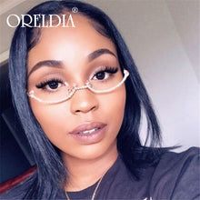 Load image into Gallery viewer, Rhinestone Eyeglass Frames Eye Glasses Frames For Women  Rimless Diamond Glasses Frames Men Eyewear Sunglasses Decoration