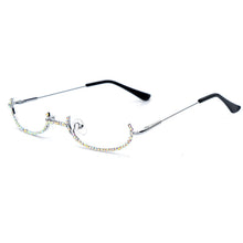 Load image into Gallery viewer, Rhinestone Eyeglass Frames Eye Glasses Frames For Women  Rimless Diamond Glasses Frames Men Eyewear Sunglasses Decoration