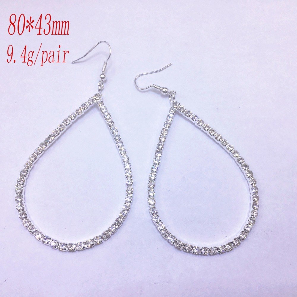 Rhinestone Shining Drop Shaped Earrings Fashion Charm Woman Earrings Accessories 171124-10