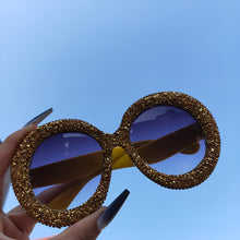 Load image into Gallery viewer, Rhinestone Sunglasses Women 2023 Designer Steampunk Oversized Round Female Sunglasses Music Festival Oculos De Sol Feminino