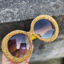 Load image into Gallery viewer, Rhinestone Sunglasses Women 2023 Designer Steampunk Oversized Round Female Sunglasses Music Festival Oculos De Sol Feminino