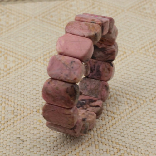 Rhodonite stone beads bracelet natural gemstone bracelet DIY jewelry for woman for gift wholesale !