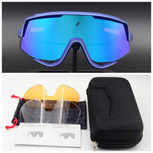Carica l&#39;immagine nel visualizzatore di Gallery, Riding Cycling Sunglasses Men Woman UV400 TR90 Bicycle Mountain Bike Windproof Ski Goggles 3 Lens Outdoor Sport Sun Glasses