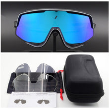 Carica l&#39;immagine nel visualizzatore di Gallery, Riding Cycling Sunglasses Men Woman UV400 TR90 Bicycle Mountain Bike Windproof Ski Goggles 3 Lens Outdoor Sport Sun Glasses