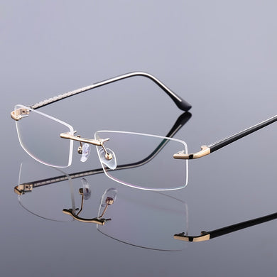 Rimless Alloy Eyeglasses Frames Women Men Flexible Optical Eyeglasses Frame Prescription Spectacles Frameless Eye Glasses