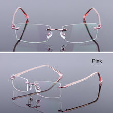 Load image into Gallery viewer, Rimless Alloy Eyeglasses Frames Women Men Flexible Optical Eyeglasses Frame Prescription Spectacles Frameless Eye Glasses