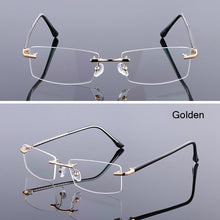 Load image into Gallery viewer, Rimless Alloy Eyeglasses Frames Women Men Flexible Optical Eyeglasses Frame Prescription Spectacles Frameless Eye Glasses