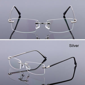 Rimless Alloy Eyeglasses Frames Women Men Flexible Optical Eyeglasses Frame Prescription Spectacles Frameless Eye Glasses