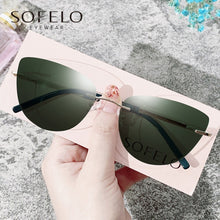 Load image into Gallery viewer, Rimless Cat Eye Prescription Eyeglasses Frame Women Myopia Optical Glasses Frame Ladies Clear Spectacles Frame Brand