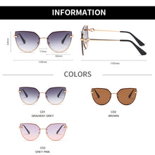 Load image into Gallery viewer, Rimless Cat Eye Sunglasses For Women  Brand Design Metal Sun Glasses Lady Punk Glasses Eyewear oculos gafas de sol