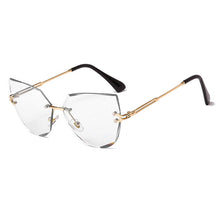 Load image into Gallery viewer, Rimless Cat Eye Sunglasses  Brand Design Women Metal Sun glasses Lady Shades UV400 Eyewear oculos gafas de sol